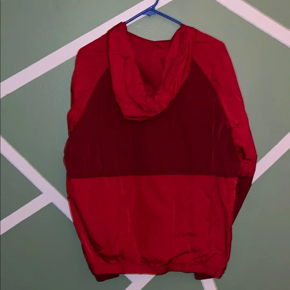 LCKR- Red Windbreaker with Color-Block Design
